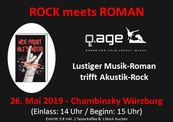 Rock Meets Roman: Roman-Lesung mit Akustik-Rock-Konzert