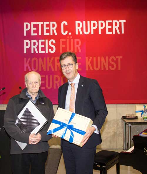 Peter C. Ruppert Preis für Konkrete Kunst an Norman Dilworth verliehen