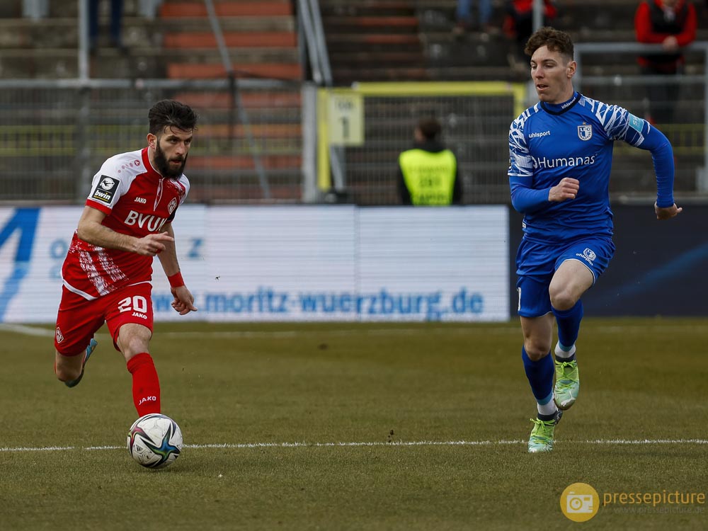 Fussball, 3. Liga, 28. Spieltag, FC Wuerzburger Kickers – 1. FC Magdeburg